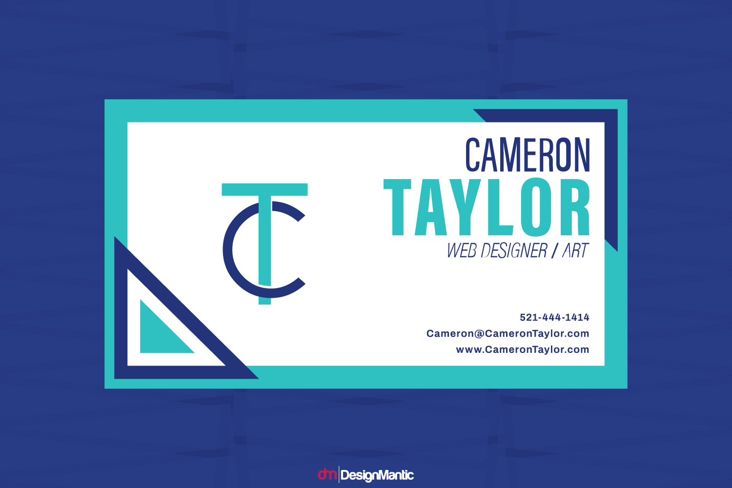 business card design for a brand