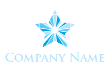 ice star logo design template