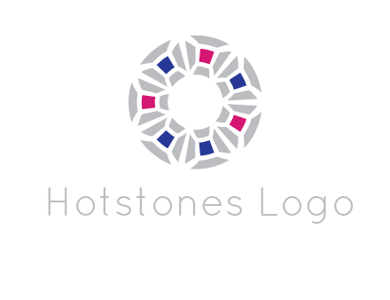 doughnut logo made of gemstones