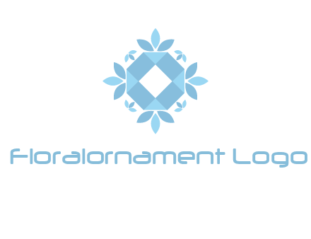 octagon crystal surrounded by leaves