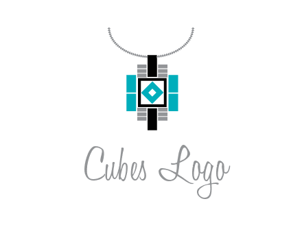 upside down lamp shade with geometric shapes icon