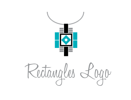 upside down lamp shade with geometric shapes icon