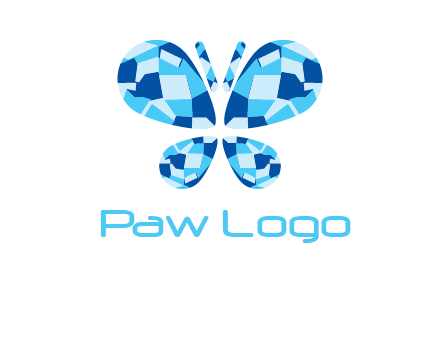 pear cut diamonds forming a butterfly