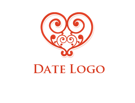 heart matchmaking logo design