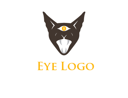 evil eye cat logo