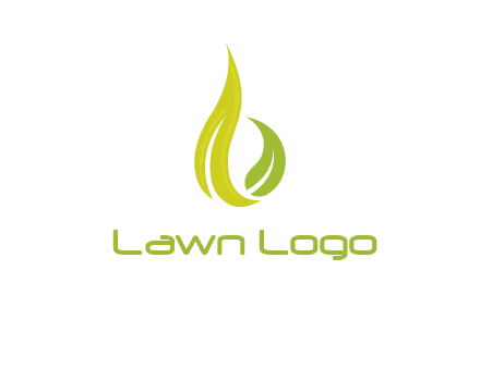 abstract leaves agricultural logo