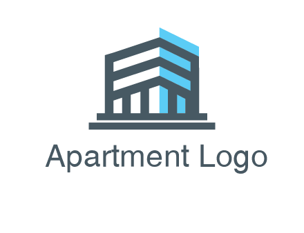 abstract building architecture logo