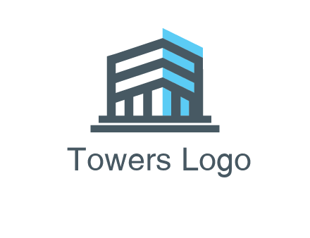 abstract building architecture logo