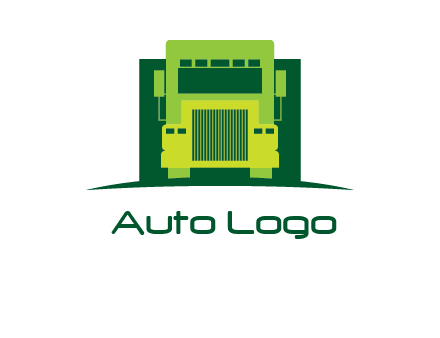 logistic transportatio truck logo