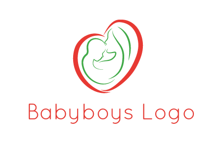 woman and child in heart healthcare logo