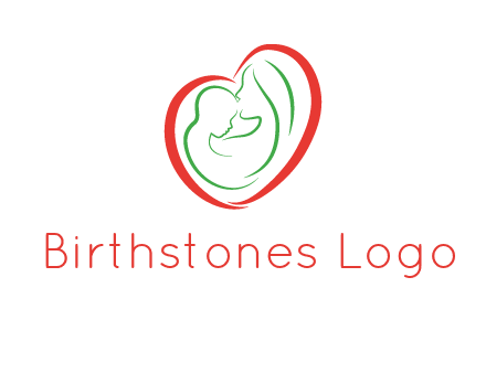 woman and child in heart healthcare logo