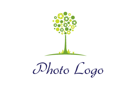 shutters as tree photography logo