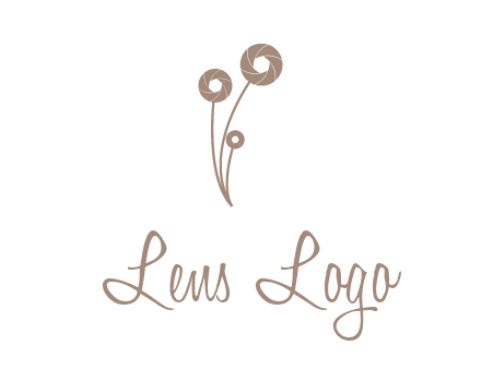 shutters as flowers photography logo