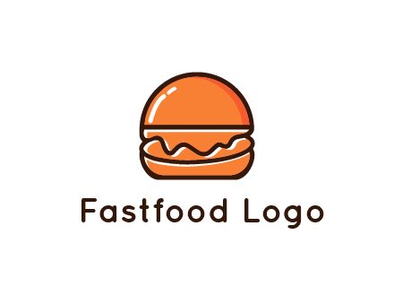 burger icon for fast food logo