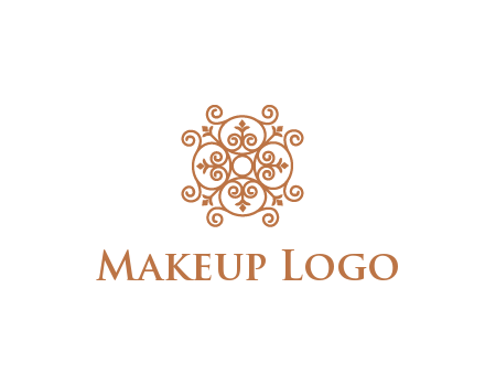 line art ornamental beauty logo