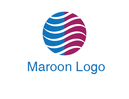 waves around circle communication logo