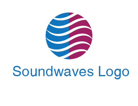 waves around circle communication logo