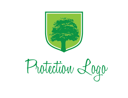 tree in colored shield logo
