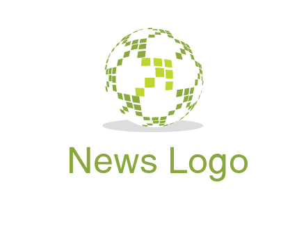 isolated pixels earth media logo