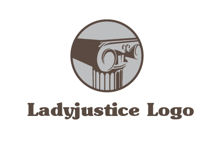 ornate pillar top vector