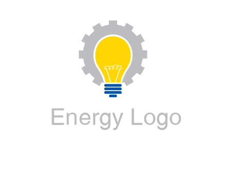 gear and bulb engineering icon