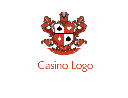 spade heart diamond club in royal crest