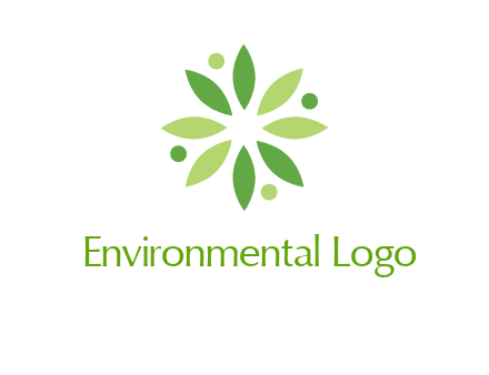 flower swoosh people employment logo