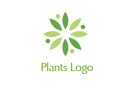 flower swoosh people employment logo
