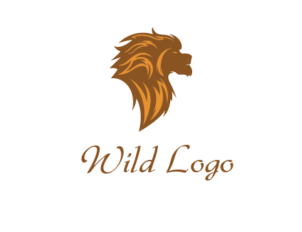 side profile lion head logo