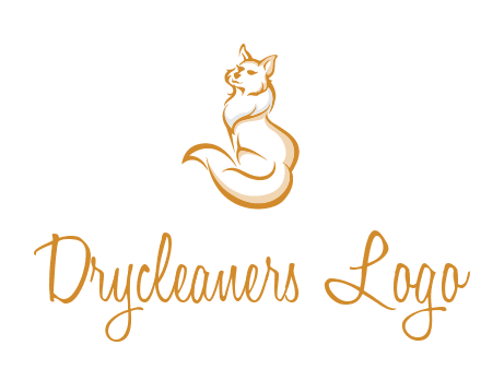 Persian cat pet logo