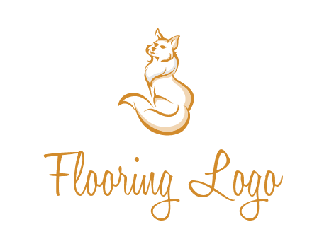 Persian cat pet logo