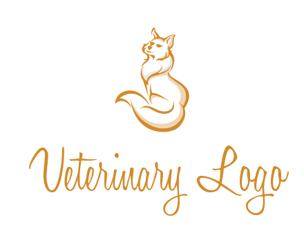 Persian cat pet logo