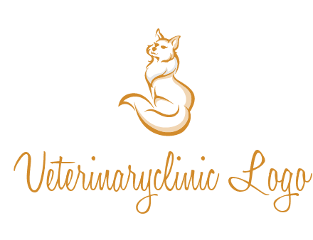 Persian cat pet logo
