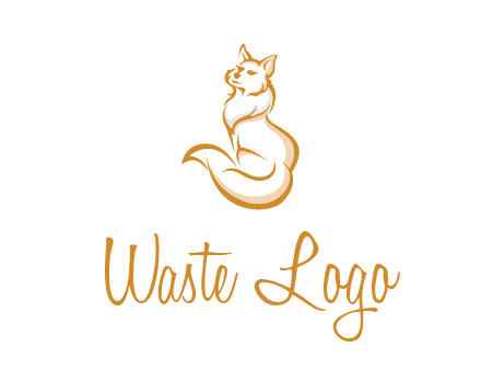 Persian cat pet logo