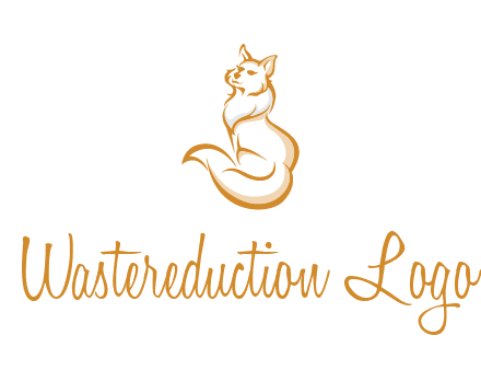 Persian cat pet logo