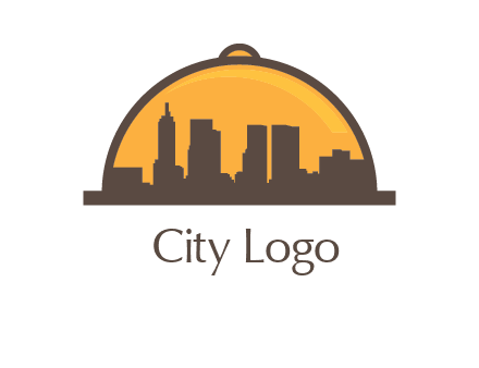 skyline covered with lid catering logo