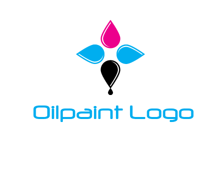 color drops in cross formation symbol