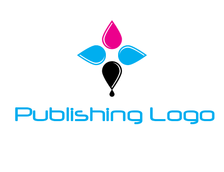 color drops in cross formation symbol