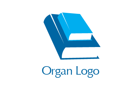 small book stack on larger book