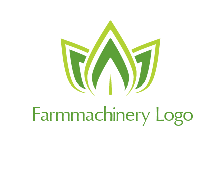 broad pointy leaves logo