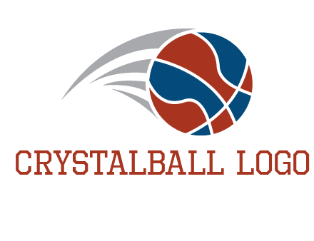 basketball in the air sports logo