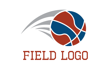 basketball in the air sports logo