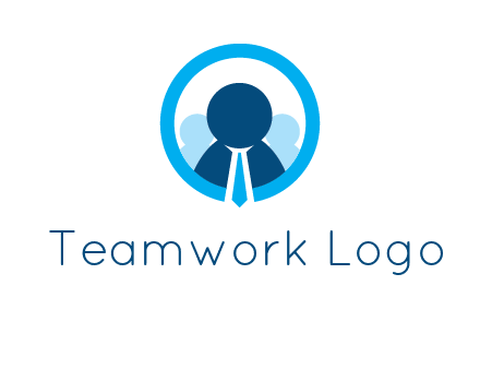 round figure man in circle logo