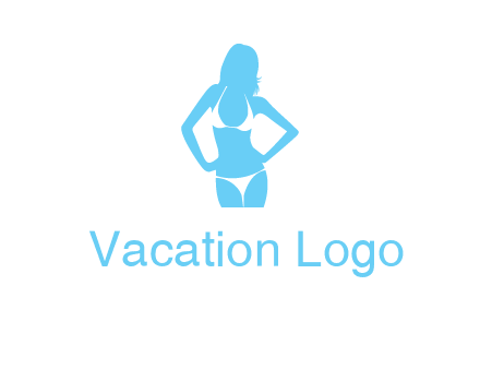 woman wearing bikini massage logo