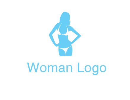 woman wearing bikini massage logo