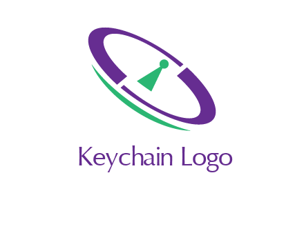 keyhole inside a circle logo