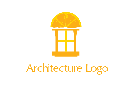 slice of lemon over window