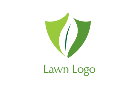 leaf inside shield logo