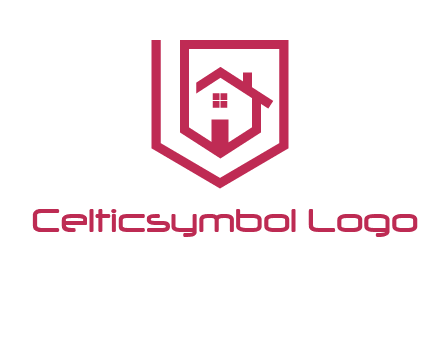 home inside shield or tag logo