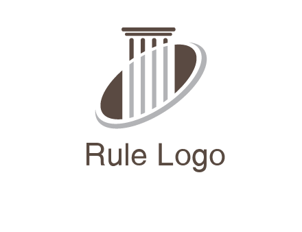 pillar op column inside a circle